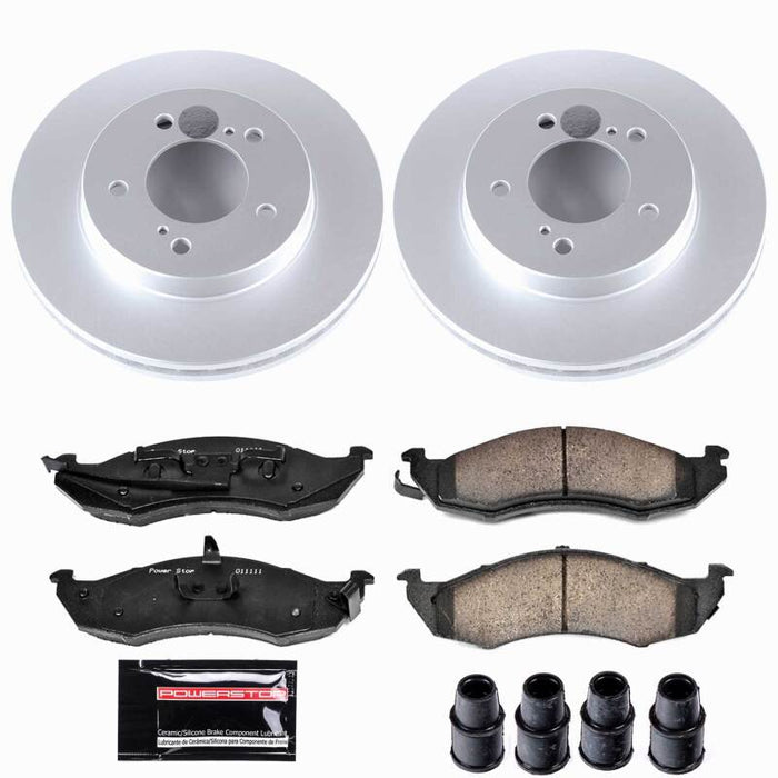 Power Stop 93-02 Mercury Villager Front Z23 Coated Brake Kit
