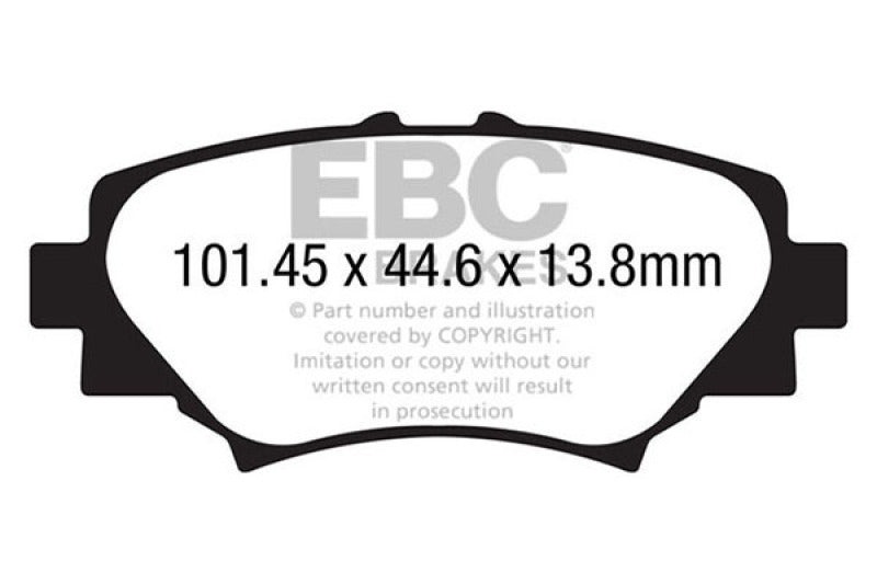 EBC 14+ Mazda 3 2.0 (Japan Build) Greenstuff Rear Brake Pads