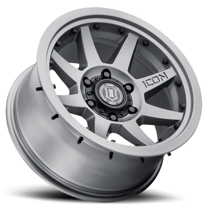 ICON Rebound Pro 17x8.5 / 5x5.5 / 0mm / 4.75in BS Titanium Wheel