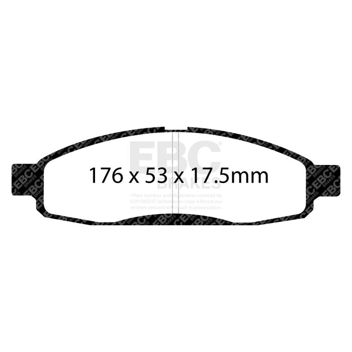 EBC 05-06 Infiniti QX56 5.6 (Bosch) Extra Duty Front Brake Pads
