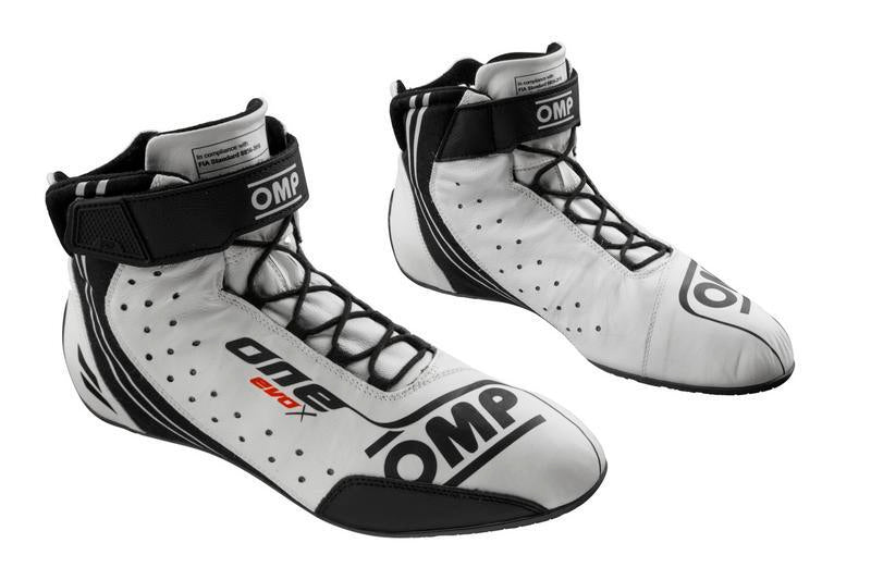OMP ONE EVO X SHOES MY2024 FIA 8856-2018 NAVY BLUE / CYAN SIZE 43