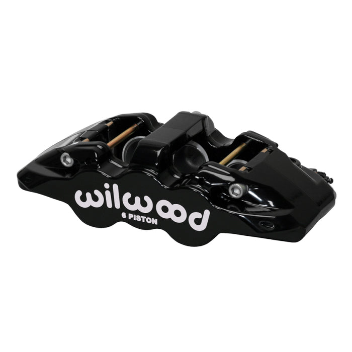 Wilwood caliper AERO6 1.75/1.62/1.62 1.25 rotor .80 THK pad R/H black