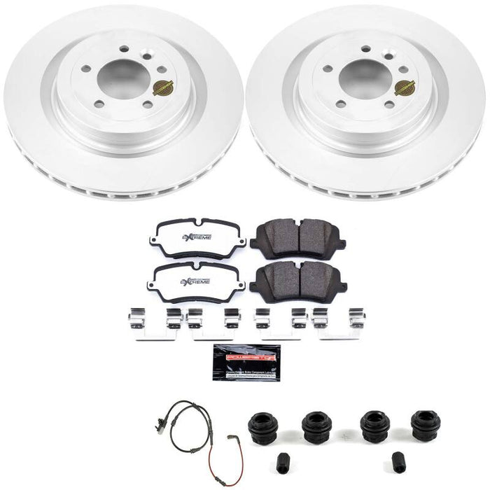 Power Stop 13-22 Land Rover Range Rover Rear Z36 Coated Truck & Tow Brake Kit