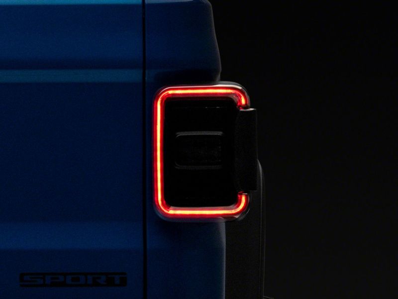 Raxiom 20-23 Jeep Gladiator JT Axial Series LED Tail Lights- Black Housing (Smoked Lens)