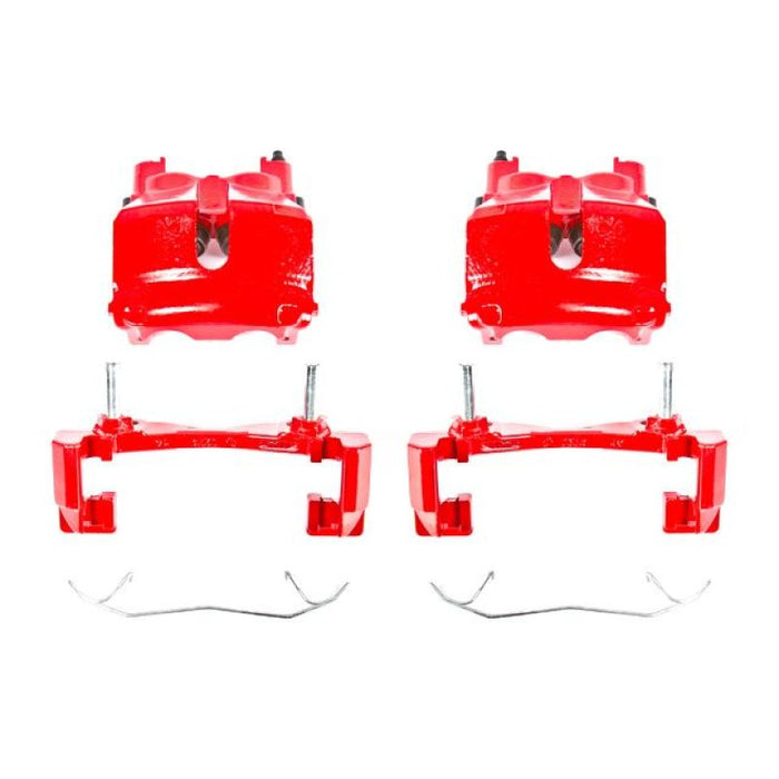 Power Stop 99-02 Jeep Grand Cherokee Front Red Calipers w/Brackets - Pair