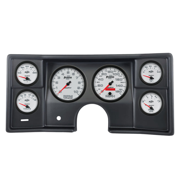 Autometer Phantom II Direct Fit Dash Kit 78-81 Malibu / El Camino / Montecarlo (2 x 5in/4 x 2-5/8in)