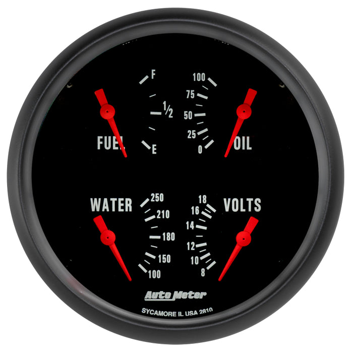 Autometer Z-Series Quad 5in. - 240 OhmE-33 OhmF