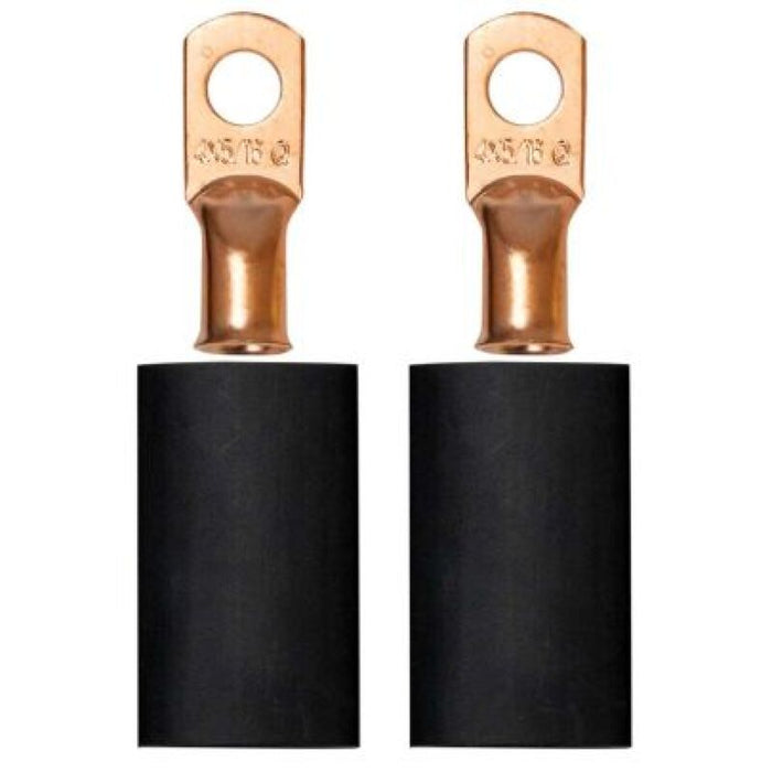 Moroso 5/16in Dia Stud 4 GA Wire Crimp/Solder Battery Cable Terminal Kit (2 Pack)