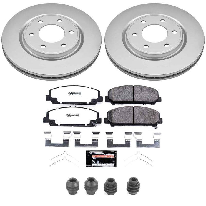 Power Stop 11-13 Infiniti QX56 Front Z36 Coated Truck & Tow Brake Kit
