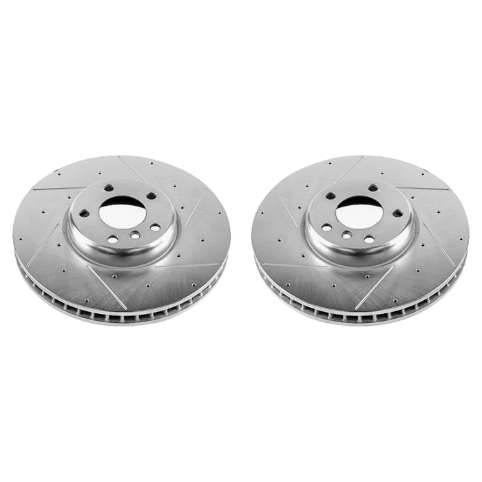 Power Stop 10-17 BMW 535i GT Front Evolution Drilled & Slotted Rotors - Pair