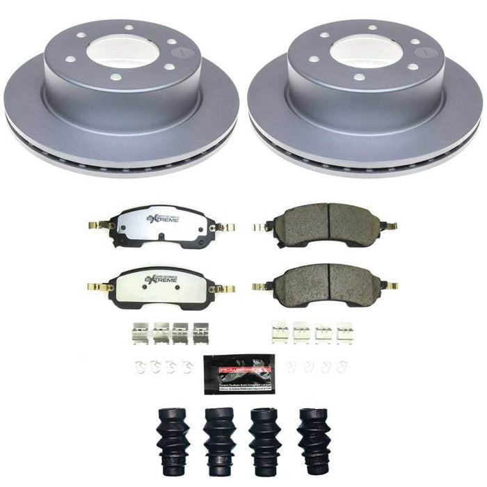 Power Stop 21-25 Ford Bronco Rear Z36 Coated Truck & Tow Brake Kit