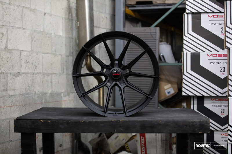 Vossen x Novitec NF10 20x9 / 5x114.3 / ET39 - Satin Black Wheel - (Maserati MC20 - Front)