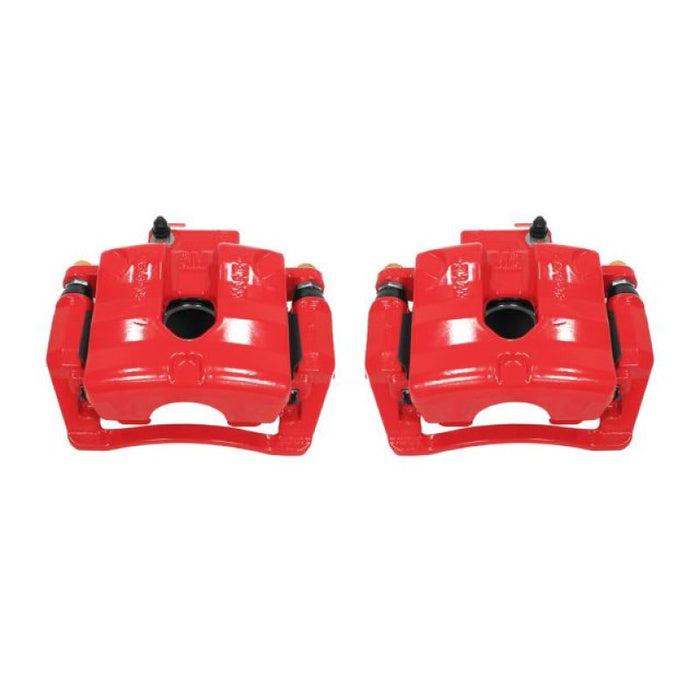 Power Stop 10-11 Cadillac SRX Rear Red Calipers w/Brackets - Pair