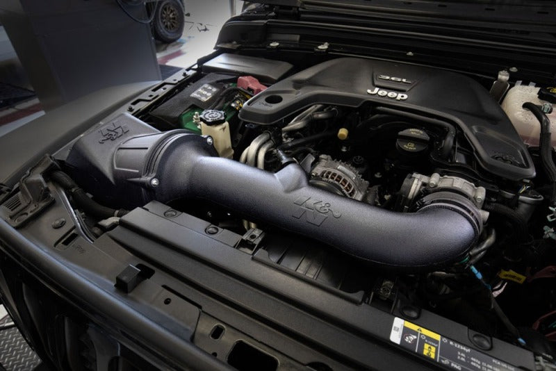 K&N Dryflow Air Intake System Jeep Wrangler Jl V6-3.6L F/I 18-23