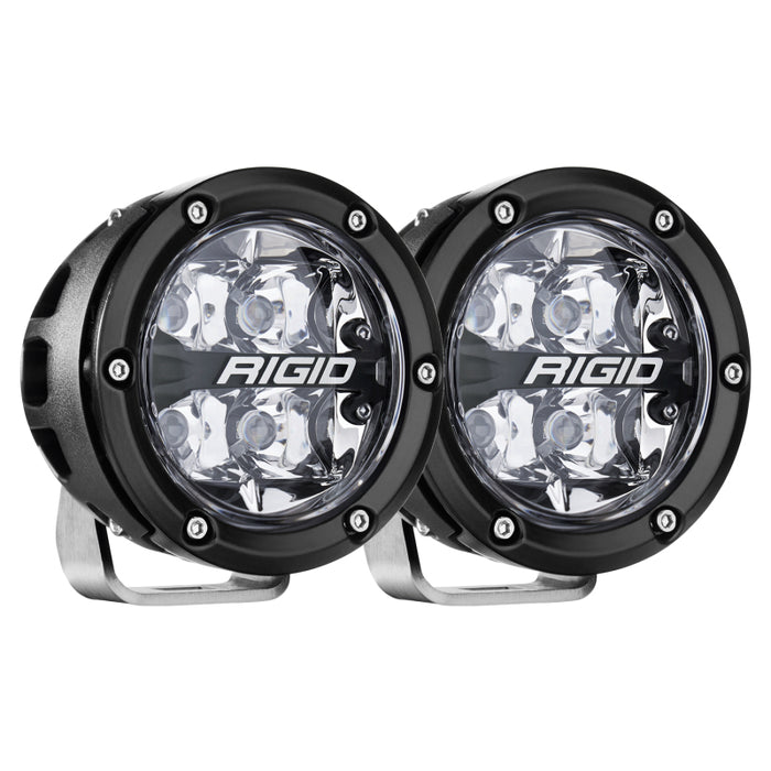 Rigid Industries 360-Series 4in LED Off-Road Spot Beam - RGBW (Pair)