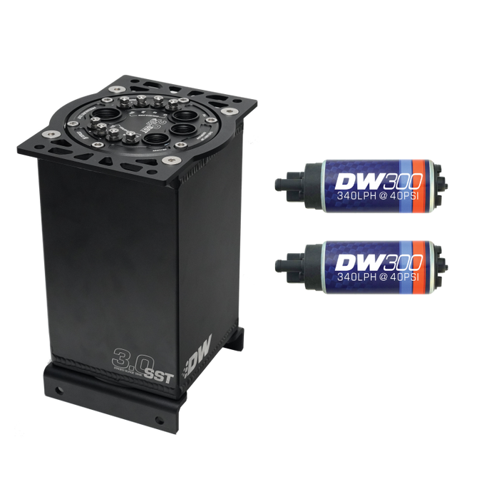 DeatschWerks 3.0L Staged Surge Tank w/ DW300 Fuel Pumps
