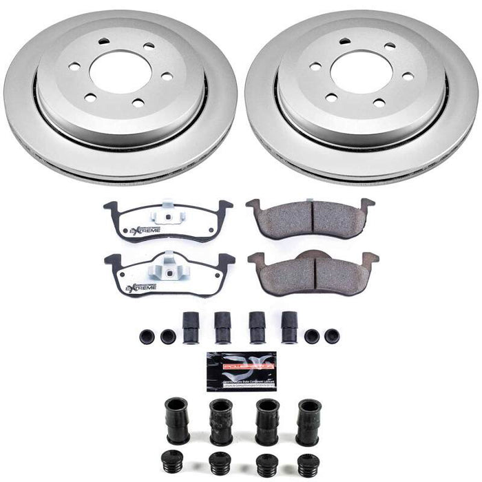 Power Stop 07-17 Ford Expedition Rear Z36 Coated Truck & Tow Brake Kit