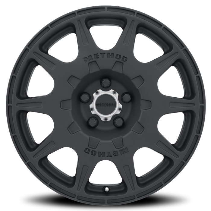 Method MR502 RALLY 17x8 +38mm Offset 5x100 67.1mm CB Matte Black Wheel