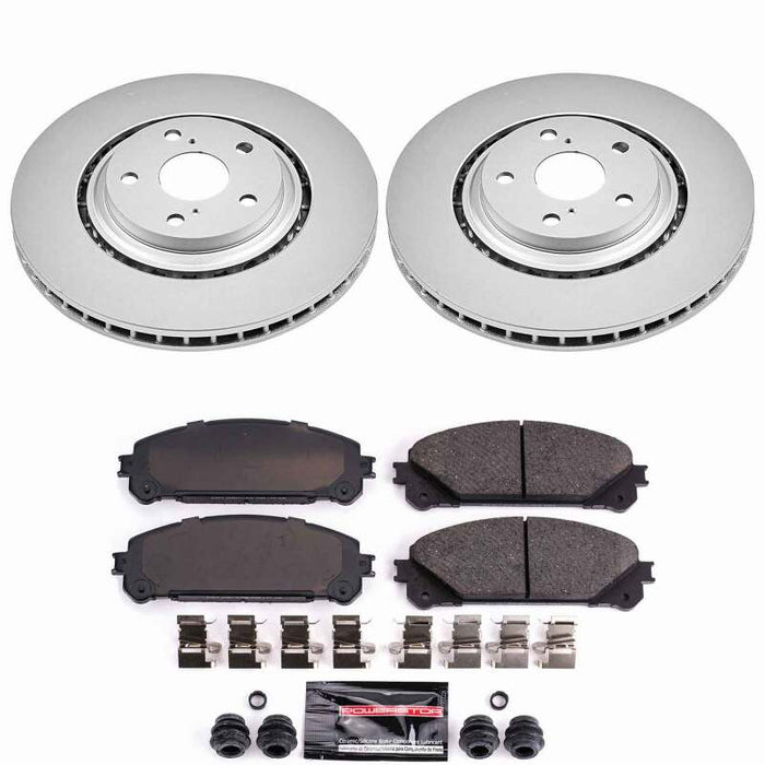Power Stop 15-17 Lexus NX200t Front Z23 Coated Brake Kit
