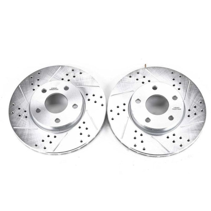 Power Stop 14-18 Ford C-Max Front Evolution Drilled & Slotted Rotors - Pair