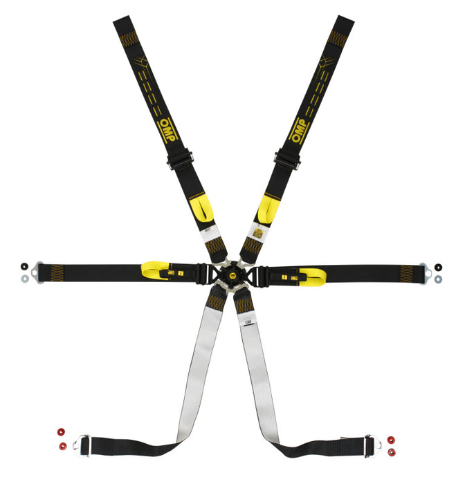 OMP Safety Harness One 2in Pull Down- Black (Fia 8853-2016)