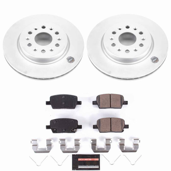 Power Stop 18-20 Buick Enclave Rear Z23 Coated Brake Kit