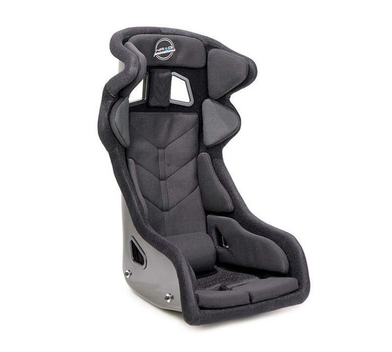 NRG FIA Competition Seat w/ Head Containment & Comp Fabric FIA Velcro Paddings - Thin Cushion (Blk)