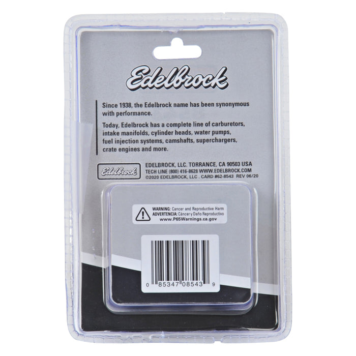 Edelbrock Exhaust Header Bolts M8-1.25 X 25mm, Black Oxide (Set Of 12)
