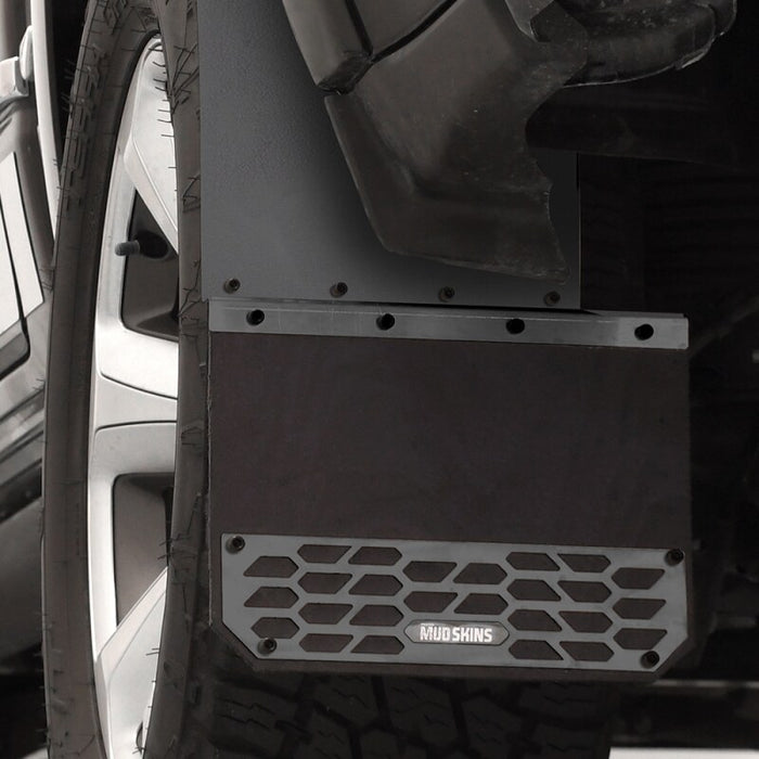 Putco 19-25 Chevrolet Silverado LD / GMC Sierra LD (Front) - Set of 2 Mud Skins - Solid Black