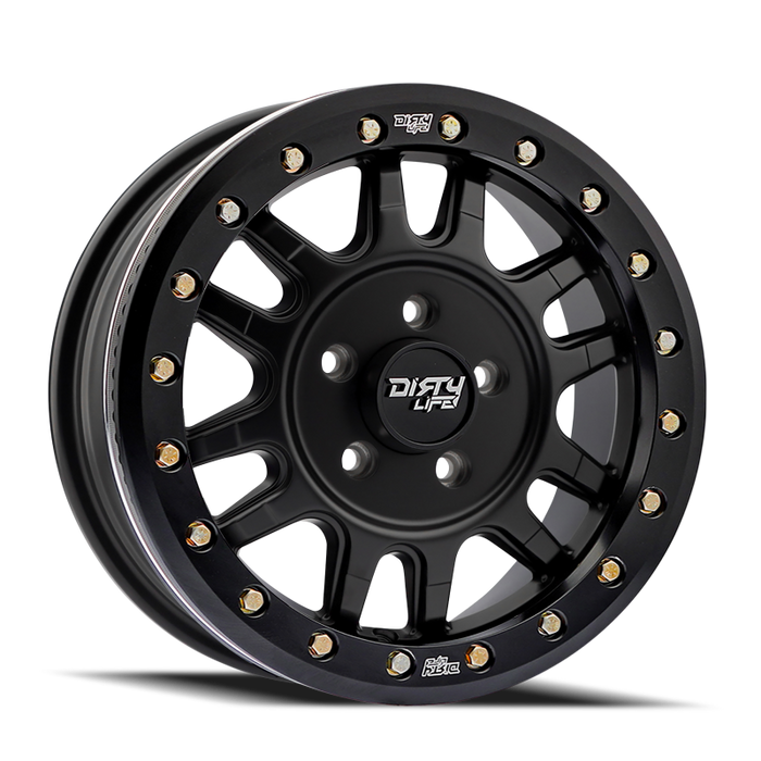 Dirty Life 9309R Canyon Pro 15x7 4x137 13mm Offset/106.25mm Hub Matte Black - Beadlock