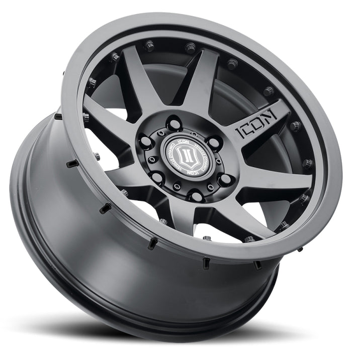 ICON Rebound Pro 17x8.5 / 5x5.5 / 0mm / 4.75in BS Satin Black Wheel