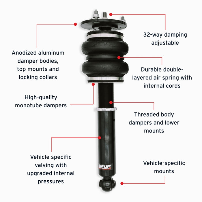 Air Lift Performance 89-00 Lexus LS400 Rear Air Suspension Kit