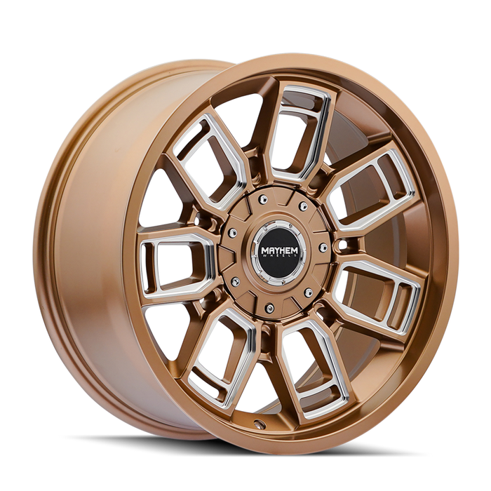 Mayhem 8118 Ordinance 20x9 / 6x135/139.7 BP / 106.1mm Hub Matte Bronze Wheel w/ Milled Spokes