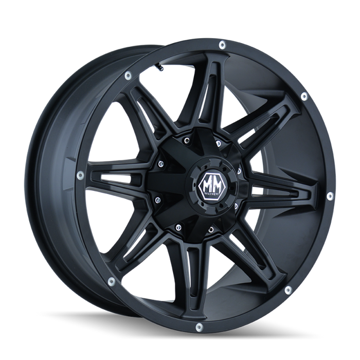 Mayhem 8090 Rampage 20x10 / 8x165.1 BP / -25mm Offset / 130.8mm Hub Matte Black Wheel