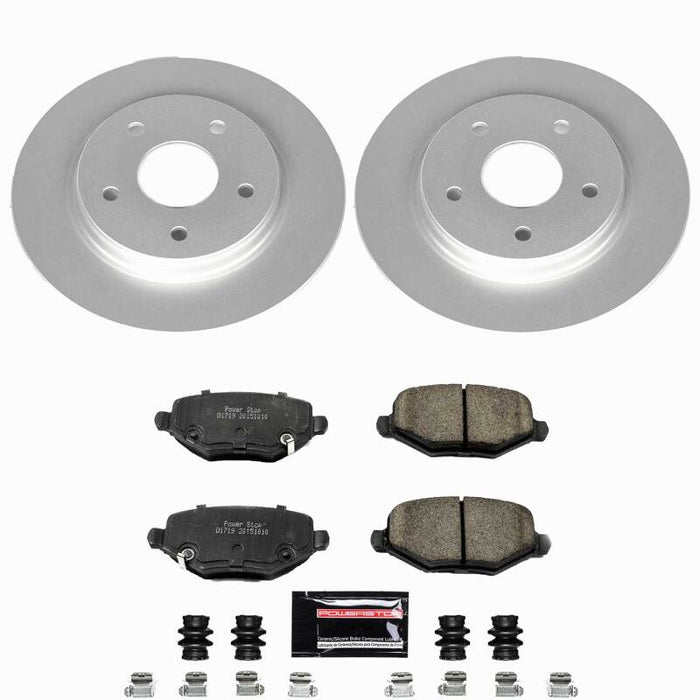 Power Stop 12-16 Chrysler Town & Country Rear Z23 Coated Brake Kit