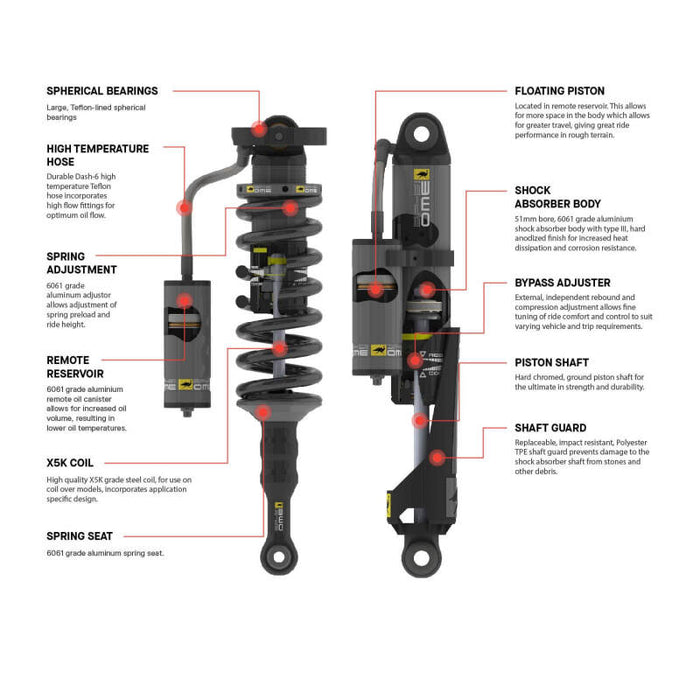 ARB OME 2025+ Toyota 4Runner BP-51 Coilover Strut Front Left