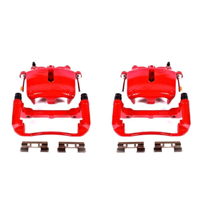 Power Stop 05-08 Ford F-150 Front Red Calipers w/Brackets - Pair