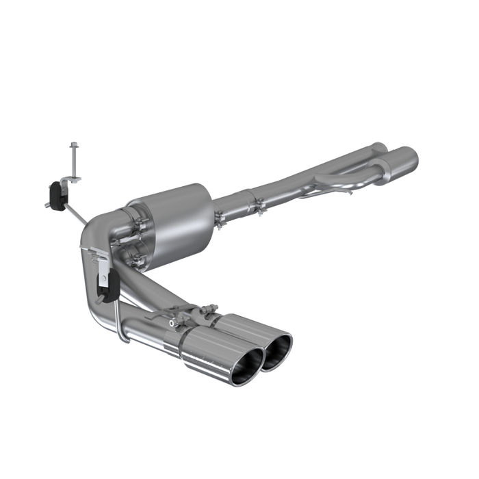 MBRP 2019+ Chevrolet Silverado 1500 4.5L/5.3L Pre-Axle Dual Side Exit w/ 4in OD Tip - AL