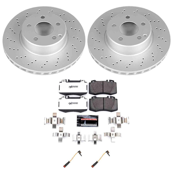 Power Stop 03-06 Mercedes-Benz CL500 Front Z26 Coated Brake Kit