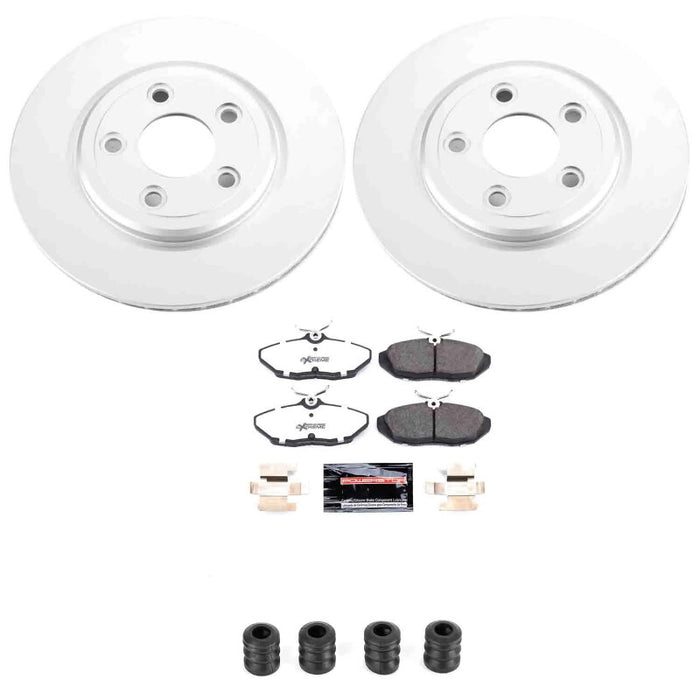 Power Stop 00-02 Jaguar S-Type Rear Z26 Coated Brake Kit