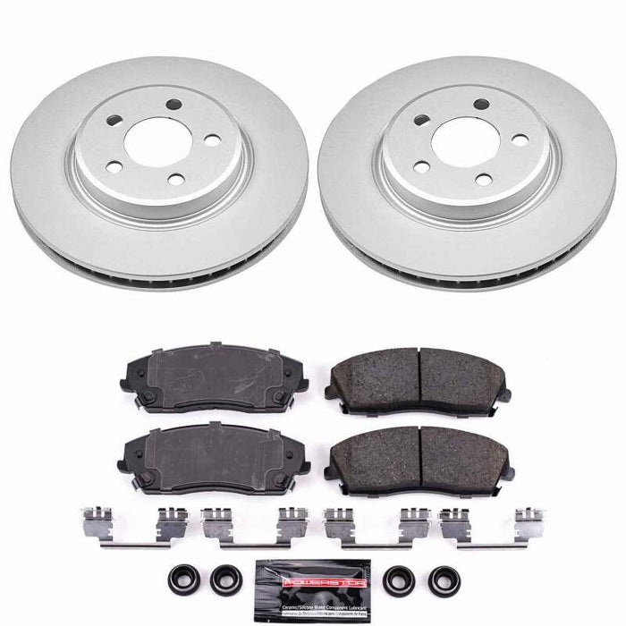 Power Stop 05-23 Chrysler 300 Front Z23 Coated Brake Kit