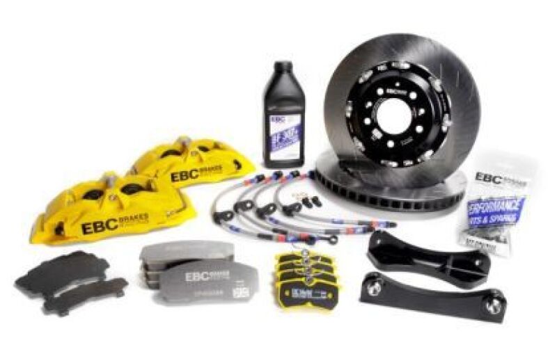 EBC Racing 23-24 Toyota GR Corolla 1.6T Yellow Apollo-6 Calipers 355mm Rotors Front Big Brake Kit