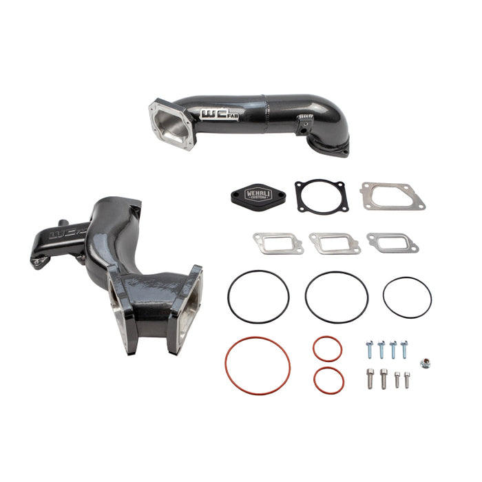 Wehrli 11-16 Chevrolet 6.6L LML Duramax High Flow Y-Bridge Kit - Gun Metal