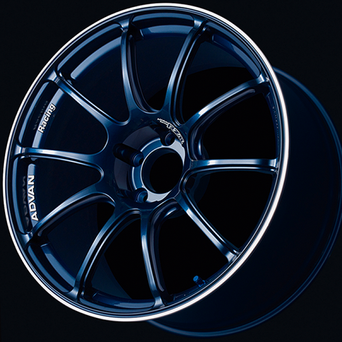 Advan RZII 17x7.5 / +26 Offset / 5x110 / 73mm Bore / Racing Indigo Blue and Ring