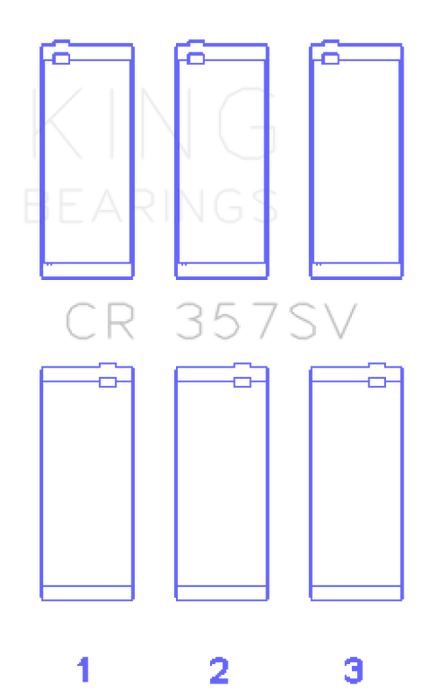 King Engine Bearings Mini Cooper B38A15M0 (Size +0.25mm) Connecting Rod Bearing Set