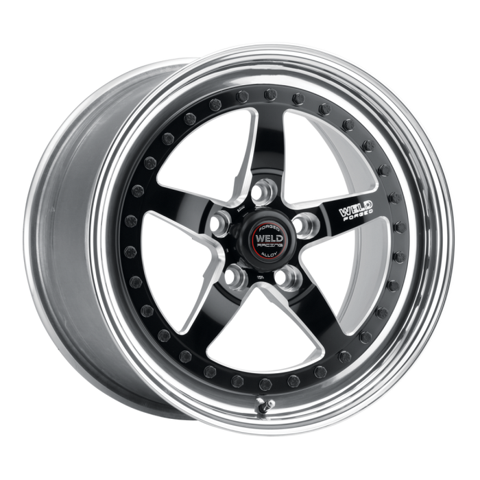 Weld Weldstar 17x5 / 5x4.75 BP / 2.2in. BS Black Wheel - High Pad