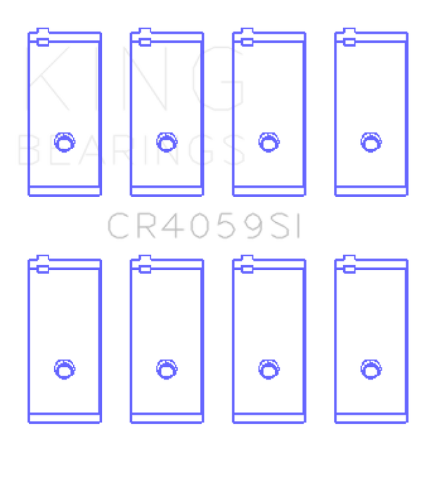 King Engine Bearings General Motors 138Ci 2.3L L40/Ld2 16V (Size +0.25mm) Connecting Rod Bearing Set