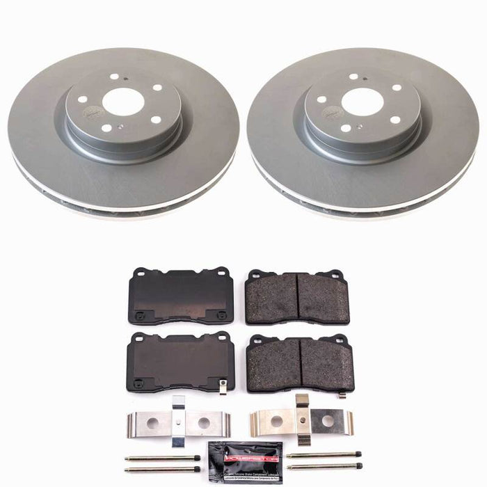 Power Stop 05-14 Subaru Impreza Front Z23 Coated Brake Kit