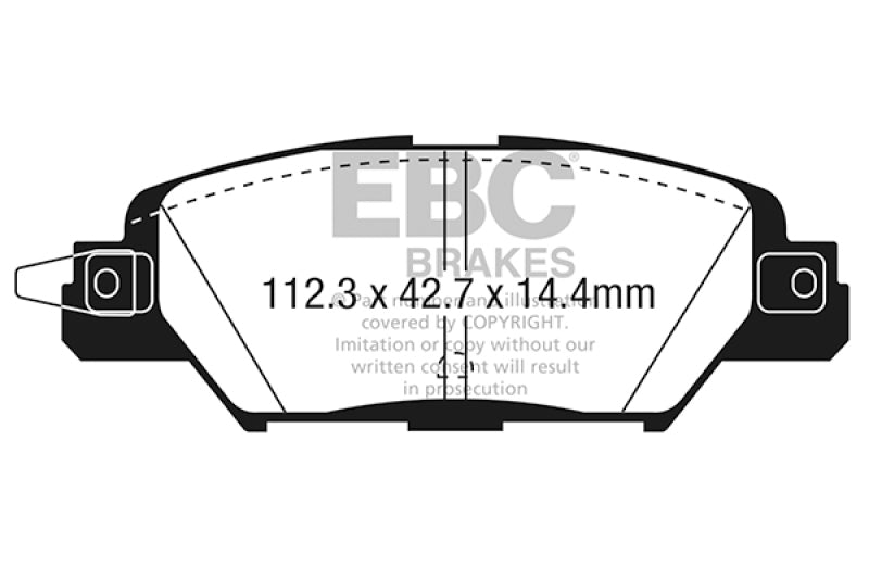 EBC 2016 Mazda CX-5 2.0L Redstuff Rear Brake Pads