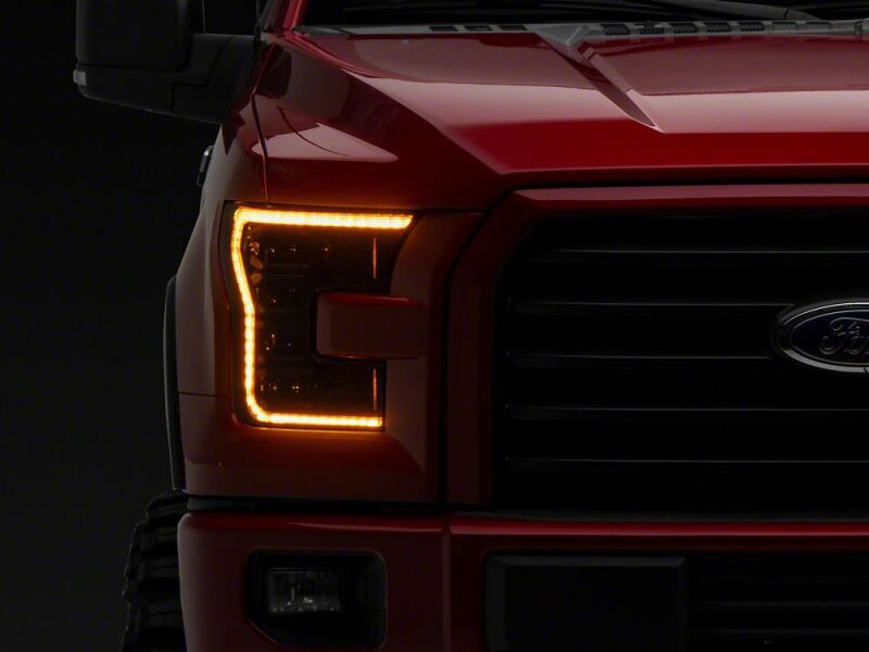 Raxiom 15-17 Ford F-150 CXR Series LED Headlights- Black Housing- Clear Lens
